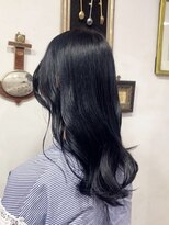 ランプ ヘアー(lamp hair)&nbsp;レイヤー×ブルーブラック/lamp 清水