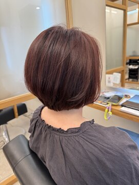 リュクスバトーバイトリコ 船橋南口店(Luxe BATEAU by tricot) ピンクラベンダー×ショートボブ