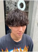 再現性高い波巻きスパイラルパーマ×刈り上げマッシュ