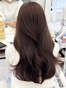 アマトウキョウスマートサロン(AMA TOKYO×Smart Salon) 韓国ヘア　透明感カラー　ピンクブラウン