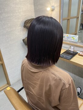 エマ 日吉(emma) スタイリング楽ちん◎外ハネ切りっぱなしボブ＊