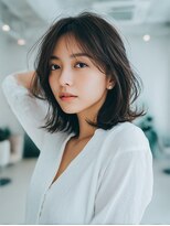 ロッソ ヘアアンドスパ 谷塚店(Rosso Hair&SPA)&nbsp;前髪顔まわりカット/外ハネボブ/丸みボブ/ショートボブ