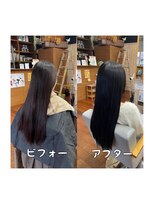 スミカ(sumica)&nbsp;#暗髪カラー #ノーブロー #つや髪