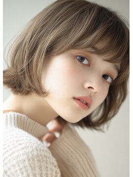 トッカ 千葉ANNEX店(tocca) 透明感ミルクティーベージュ×コンパクトボブ