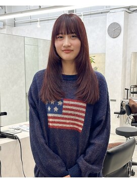 フォト 富山(foto) 似合わせカットハッシュカットワインレッドボルドーカラー