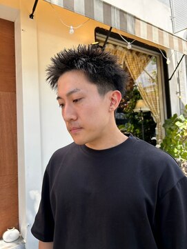 エディ(Edy) スパイキーショートメンズ刈り上げボックスショート眉毛カット