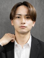 アウル 心斎橋(owl)&nbsp;センターパート×ニュアンスパーマ×曲がる縮毛矯正×men's
