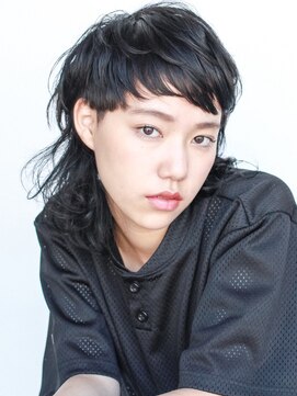 テトヘアー(teto hair) MIDIUM［マッシュウルフ・ショートバング・ランダムパーマ］