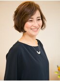 ナチュラルだけどどこか可愛らしさもある大人ボブ
