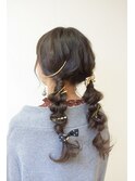 【ヘアアレンジ特集】もこもこカントリーおさげガール