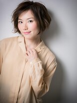 モッズヘア 上尾西口店(mod's hair)&nbsp;無造作カールの小顔アシンメトリーショートw上尾20代30代40代