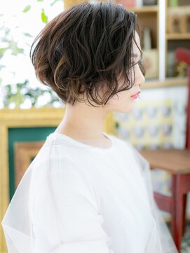 カバーヘア イヴ 戸頭店(COVER HAIR EVE) ★セクションカラー抜け感アップバングショート20代30代40代★7