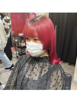 インク 渋谷(INK.)&nbsp;チェリーレッドの姫カットウルフ