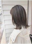 外ハネミディアムレイヤーハイライト　池袋/30代40代50代
