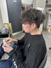 【メンズ限定】カット＋波巻きパーマ￥12500
