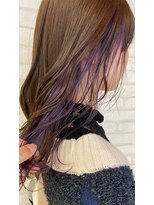 ビス ヘア アンド ビューティー 西新井店(Vis Hair＆Beauty)&nbsp;20代30代大人かわいいインナカラーバイオレット
