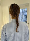 カジュアル編みおろしスタイル