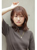 【吉祥寺/荻野元気】くびれレイヤー　ミディアム　40代50代60代