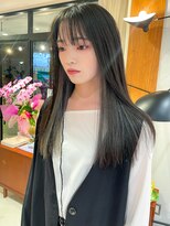 フルール(hair place Fleur) ロングレイヤー×グレージュカラー×インナーカラーシルバー