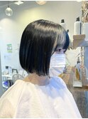 インナーカラー 顔まわりカラー ボブ