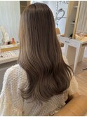 ブリーチなしダブルカラーで育てるベージュ