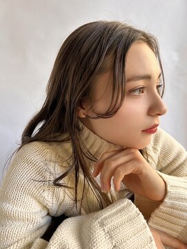 サラビューティーサイト 志免店(SARA Beauty Sight) 【志免】ブリーチ無しベージュカラー/前髪なし☆山之内