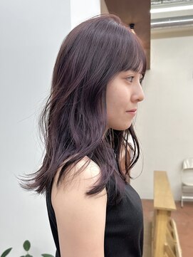 パークレーン アイス イヴェン(park lane ICI yeven) ブリーチなしダブルカラー ラベンダーピンク カシス /momoka