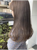 ロング×グレージュ
