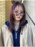 【あきら】ミディアムレイヤーカットハッシュカット