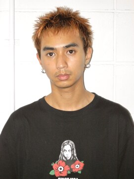 ココ 原宿(KOKO) メンズスパイキーショートハイトーンウルフマレットヘア