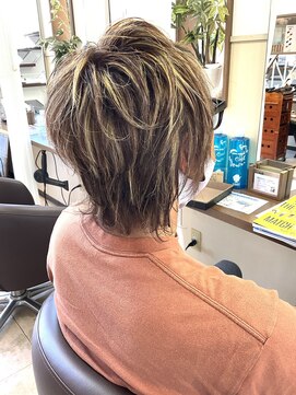 コアフィールフィス(COIFFURE fils) 【見附 今町】ハイライト オンカラー
