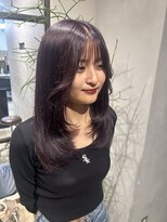 エイト ヘアサロン 渋谷本店(EIGHT)&nbsp;レイヤーカット×ラベンダーカラー