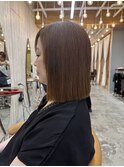 暗めカラー/ボブ/顔周り/前髪/レイヤー/髪質改善/縮毛矯正/横浜