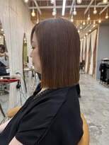 ロンドアジュール 横浜(Lond azur)&nbsp;暗めカラー/ボブ/顔周り/前髪/レイヤー/髪質改善/縮毛矯正/横浜