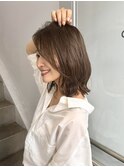 レイヤー/セミロングボブ髪質改善縮毛矯正白髪ぼかしショート