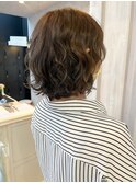 福山人気髪質改善簡単パーマボブアッシュベージュ20代30代40代