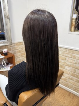 ダークブラウンカラー/セミロング【カミケン黒岩店/福島】