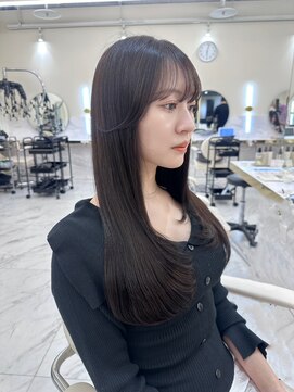 シェノン サントル(CHAINON CENTRE) 梅田/黒髪/クラゲヘアー/オリーブグレー/小顔/ココアベージュ