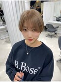 前髪あり耳掛け丸みボブコンパクトショート20代30代40代50代