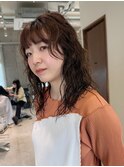 パーマ/ボブパーマ/ウルフパーマ/外国人風パーマ/ミディアムボブ