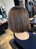 カットカットカットヴェンティ(Cut!Cut!Cut!VENTI) ナチュラルまとまりボブ×透明感ハイライトカラー