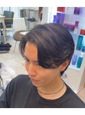 メンズパーマセンターパート