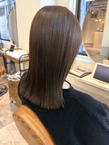 カノエ 福岡香椎店(canoe)&nbsp;ストレートヘア 髪質改善 ニュアンスカラー ベージュカラー