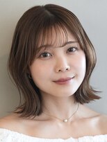 ソワネ 表参道(soigne)&nbsp;表参道白髪ぼかしウルフショートボブベージュアッシュグレージュ