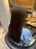 ヘアリゾート粋 トゥジュ 池袋東口店(tujuh)&nbsp;透明感カラー/ブラウンベージュ/ストレートヘア