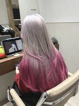 フリーダムガーデン 岡山駅前店(freedom garden) 10代20代色気抜群ロングレイヤー&ルーツ/ホワイト&ラズベリー