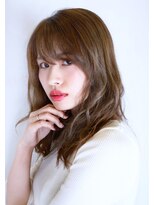 ヘアーメイク トレコローリ(hair make trecolori) 【trecorori 津田沼】長めのバングが色っぽい