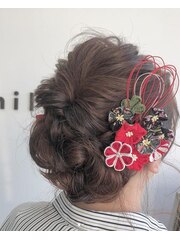 成人式ヘアセット