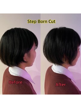 スタジオ アルファプラス 日暮里店(studio α+) 小顔補正立体カット『ステップボーンカット』