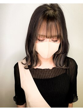 ライフ 四条畷店(Lyfe) ラフカールエアリーミディ_インナーカラーハイライトカラー_59